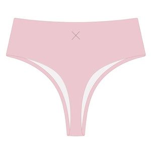 Boutine LA Dirty Pink Ribbed High-Waist Bottoms